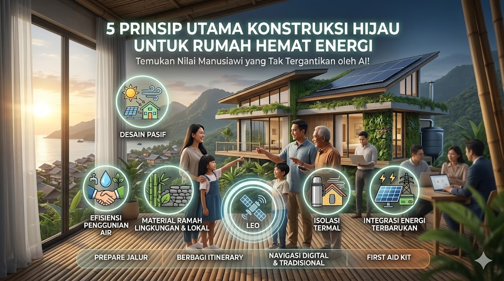 5 Prinsip Utama Konstruksi Hijau untuk Rumah Hemat Energi