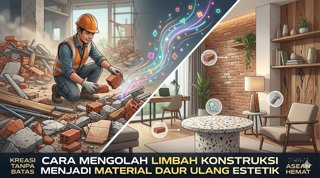 Cara Mengolah Limbah Konstruksi Menjadi Material Estetik