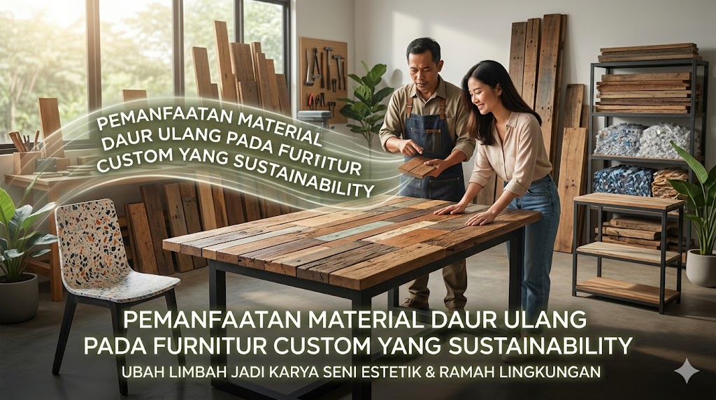 Pemanfaatan Material Daur Ulang pada Furnitur Custom