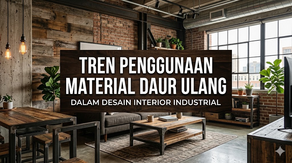 Tren Material Daur Ulang dalam Desain Interior Industrial