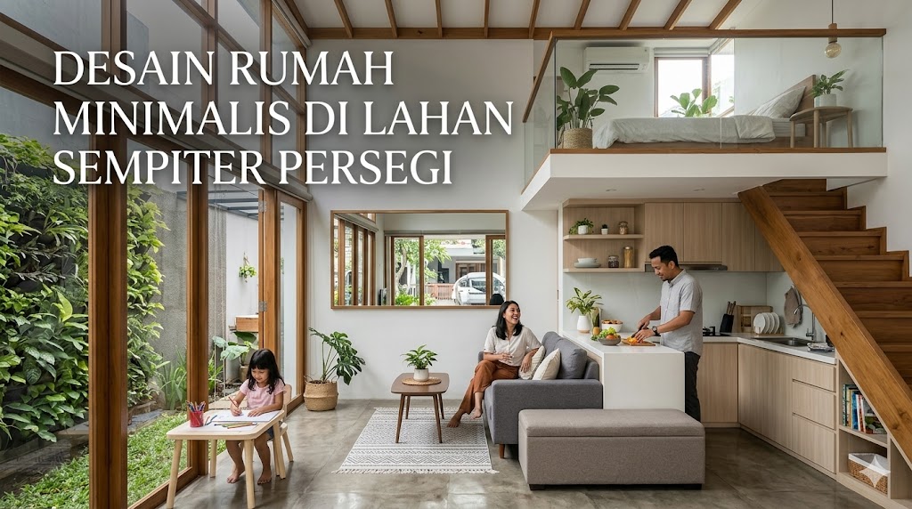 Desain Rumah Minimalis di Lahan Sempit 50 Meter Persegi