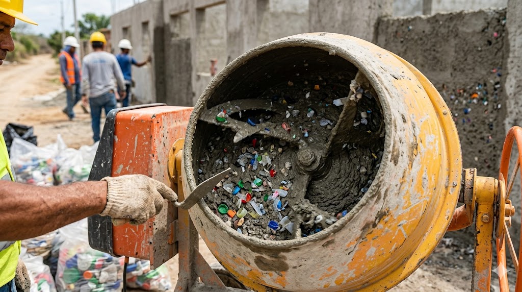 Pemanfaatan Limbah Plastik sebagai Campuran Beton: Solusi Hijau
