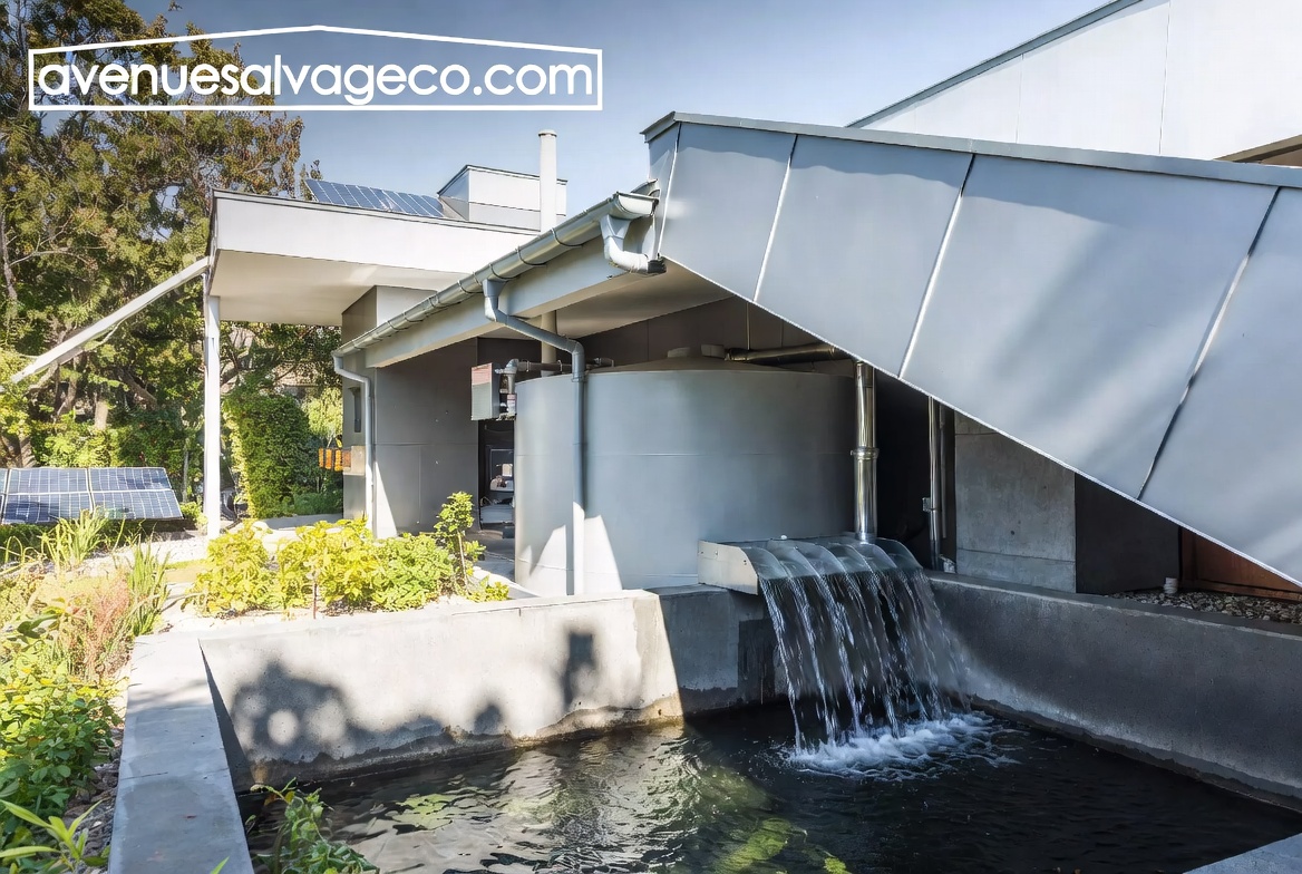 Sistem Panen Air Hujan Bangunan Modern